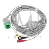 ราคา อุปกรณ์เสริมมอนิเตอร์บ้าน 12pin 3/5 Lead one-piece ECG Cable และ Electrode Leadwire สําหรับ Physio Control Lifepak 11/12/15/20E จอภาพผู้ป่วย,IEC หรือ AHA. (27590721534)