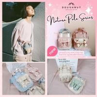 ราคา [NATURE PALE SERIES] Doughnut Macaroon Tiny สะพายข้างโดนัท (7777816364)