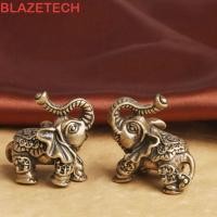 ราคา บลูเซเทค ช้างของจิ๋ว,ช้าง ฟู ตัวอักษรโลหะผสมช้าง,อุปกรณ์ตกแต่งโลหะผสมความมั่งคั่งข้อความตกแต่งบ้านขนาดเล็ก (45707980624)
