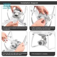 ราคา [Gralara] พลาสติก ABS Gimbal Stabilizer ล็อคฝาครอบเลนส์สําหรับ Phantom 4 Pro (42229545455)