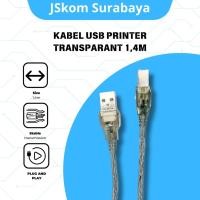 ราคา สายเครื่องพิมพ์ ยูเอสบี โปร่งใส 1.4 เมตร – เข้ากันได้กับเครื่องพิมพ์ต่างๆ (53605709989)