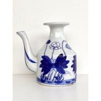 ราคา เหยือกกระเบื้องลายคราม งานเก่างานสะสม ทรงคุณค่า ไม่ผ่านใช้งาน สูง 4.75 นิ้ว (12 cm.) (47907550391)