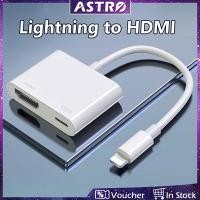 ราคา Astro อะแดปเตอร์แปลงหน้าจอวิดีโอ เป็น HDMI สําหรับ iPh 14 13 12 Pro max 11 Xs xr 8 7plus iPad Air เป็น TV โปรเจคเตอร์มอนิเตอร์ 1080P (23857151786)