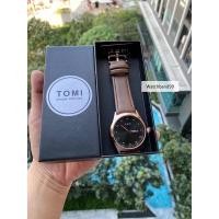 ราคา Tomi รุ่น T030สายหนังสีน้ำตาลหน้าปัดน้ำตาล กรอบพริ้งโกลด์นาฬิกาข้อมือสายหนัง (8993066573)