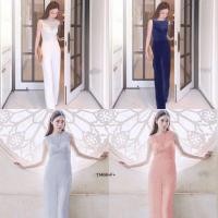 ราคา สอบถามสต๊อกก่อนโอน จั๊มสูทแขนกุดขายาวผ้าลูกไม้ สีขาว เทา กรม โอรส จั้มสูททรงสวย เที่ยวออกงาน บวช แต่ง มาใหม่ 11466 4364 (7815479687)