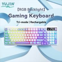 ราคา คีย์บอร์ดเกม YUJIN พร้อมปุ่มปรับระดับเสียง คีย์บอร์ดบลูทูธตามหลักสรีรศาสตร์ คีย์บอร์ดเรืองแสงแบบชาร์จไฟได้สามโหมด 2025 สําหรับ Win/Android/iOS ความรู้สึกเชิงกลที่แข็ง (41678991774)