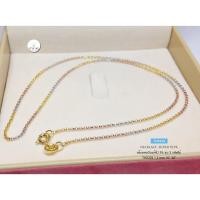 ราคา สร้อยคอเงินแท้92.5% ชุบ 3 กษัตริย์ ลายผ่าหวาย เส้นจิ๋ว น่ารักๆ ยาว 16"-20"(สร้อยงานอิตาลี) :TH0329 (6459346413)