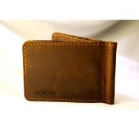 ราคา กระเป๋าหนีบแบงค์ คลิปหนีบธนบัตร หนังแท้ 100% Money Clip กระเป๋าสตางค์หนังแท้ (4735709468)