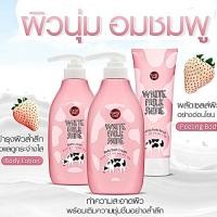 ราคา Cathy Doll White Milk Shine Body Lotion /Shower Cream / Peeling Scrub เคที่ดอลล์ โลชั่นน้ำนม ครีมอาบน้ำนม เจลขัดขี้ไคล ✨ (27722667857)