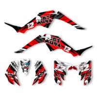 ราคา DSMTECH Custom Motorcycle Graphics Enduro Decals Stickers Kits For YAMAHA Raptor 350 2004 2005 200 (54406534945)