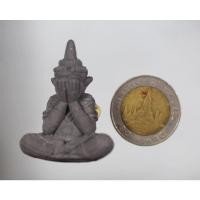 ราคา พระปิดตาทรงเทริดมโนราห์ รุ่นพุทธาคมแดนใต้มงคลมหาเศรษฐี ปลุกเสก ศาลหลักเมือง กระบี่ เนื้อกากยายักษ์ผสมว่าน (25529777491)