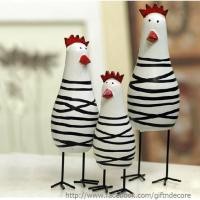 ราคา Gift & Decore ตุ๊กตาไก่ตั้งโชว์ 3 ตัว (110711513)