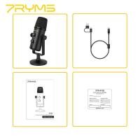 ราคา 7Ryms At20 USB Condenser Microphone With RGB Effects For Android And Iphone, Laptop, PC (24433292373)