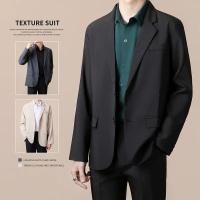 ราคา เสื้อแจ็กเก็ตสูทลําลอง ไม่มีเหล็ก สไตล์อังกฤษ แฟชั่น สําหรับผู้ชาย เบลเซอร์แฟชั่นชาย ชุดทำงาน ชุดสูทชายสุดหล่อ (46755525558)