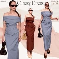 ราคา Mirrorsister 50730.5 เซ็ทเสื้อคู่กระโปรง ทรงเข้ารูป ตัวเสื้อใส่เป็นปาดไหล่ เกาะอกหรือไหล่เบี่ยง กระโปรงด้านหลังผ่าแหวก (40811420512)