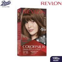 ราคา Revlon Colorsilk Beautiful Color Medium Golden Brown 200 ml. เรฟลอน นุ่ม ลื่น สวย ผม (22932352480)