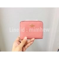 ราคา ❤️SALE❤️Coach แท้ มีป้ายtag กระเป๋าสตางค์coach รุ่น F24808 มือ1 สีชมพู (2586533004)