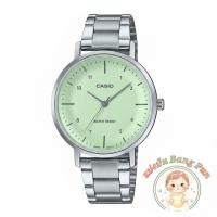 ราคา นาฬิกาข้อมือผู้หญิง ⌚️ Casio รุ่น LTP-VT03D-3BDF Lady watch หน้าปัดสีเขียวพาสเทล (54250218744)