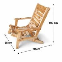 ราคา เก้าอี้นั่งพักผ่อน/เก้าอี้พับไม้สักทอง/ปรับนั่งนอนได้/เปลไม้สัก/เก้าอี้ระนาดปรับได้2ระดับ/ขนาด100×70×65Cm. (54206569405)