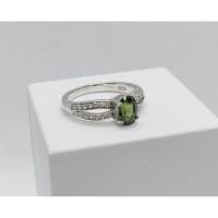 ราคา แหวนพลอยแท้(เขียวส่องหรือ Green Sapphire​) Size​ 55 (9551923553)