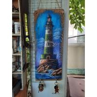 ราคา เเผงไม้สักเก่า วาดรูป เเขวนพวงกุญเเจ (27274316385)