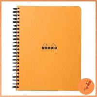 ราคา Rhodia Double Ring Notebook A5 160 Pages, Lined, Water-Resistant Cover, Perforated Pages, PEFC Certified, Orange, RHODIA Classic cf193108 (53655412912)