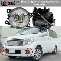 ราคา 2 X Car Front Bumper LED Fog Light Accessories Daylight DRL 30W H11 For Nissan Elgrand Highway Star (44077777912)