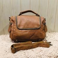 ราคา กระเป๋าสะพายหนังช้างแท้ สไตล์วินเทจ สินค้ามือสอง (7645904089)