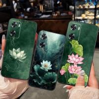 ราคา Oppo A57 2022 - เคส Oppo A57 4G - เคส Oppo A77s พิมพ์ลายดอกบัวสวยงาม หรูหรา หรูหรา ราคาถูก (27136877957)