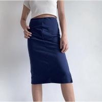 ราคา กระโปรงทรงเอวินเทจสีน้ำเงิน (20547138432)