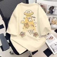 ราคา 【สาวอวบ】✨ เสื้อยืด oversizeแขนสั้น เสื้อยืดคอกลม ใส่สบาย แฟชั่นเกาหลี ลายการ์ตูน (29241528236)