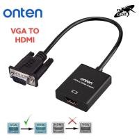 ราคา ONTEN OTN-5138S VGA to HDMI Adapter with Audio ตัวแปลงสัญญาณภาพจาก VGA ออกเป็น HDMI (20745899244)