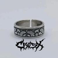 ราคา KAN RING / STAR RING SKULL STAR RING BLACK SILVER RING / CROSS RING แหวน SKULL RING แหวนสไตล์เกาหลีสไตล์เกาหลีแหวน AESTHETIC สแตนเลสไทเทเนียมแหวนผู้ชายผู้หญิง HIP HOP PUNK (48156503441)