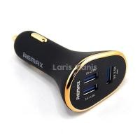 ราคา ต้นฉบับ!!! ที่ชาร์จแบตในรถ Remax Triple USB Car Charger 6.3A สําหรับสมาร์ทโฟน (28652601250)