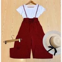 ราคา เซตเสื้อเรย่อน เซต 2 ชิ้น เอี๊ยม (ราคาส่ง) เอี๊ยมกางเกงถักได้ เอี๊ยมกางเกงขายาว แถมเสื้อขาว (9835876658)