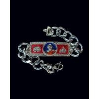 ราคา เลสข้อมือลงยาสีแดง หลวงพ่อพัฒน์ วัดห้วยด้วน จ.นครสวรรค์ รุ่นสรงน้ำ ๙๙ (9803211102)