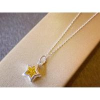 ราคา สร้อยคอเงินแท้อิตาลี(italy925)พร้อมจี้ดาวพลอยเหลือง (4948432639)