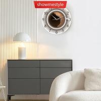 ราคา SES Creative ถ้วยกาแฟนาฬิกาแขวนเงียบ Vintage Rustic Farmhouse Decor ห้องครัวห้องนั่งเล่นสํานักงานของขวัญกาแฟคนรักนาฬิกาแปลกใหม่ (42329428930)