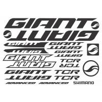 ราคา [ใหม่] GIANT TCR สติ๊กเกอร์จักรยาน 21 ชิ้น ไวนิลตัดออก โลโก้ขี่จักรยาน stiker กรอบ basikal จักรยานเสือหมอบ (23068898018)
