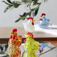 ราคา เพรสตัน แก้วไก่รูปแกะสลัก,มือเป่าตกแต่งบ้านคริสตัลไก่รูปปั้น,ที่ทันสมัยมินิตารางเครื่องประดับงานฝีมือไก่ของจิ๋วอุปกรณ์ถ่ายภาพ (51205989811)