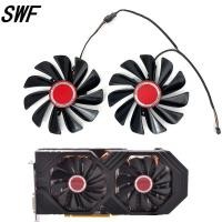 ราคา ใหม่ 2 ชิ้น/เซ็ต FDC10U12S9-C CF1010U12S 95 มม.RX590 RX580 GPU การ์ด Cooler พัดลมสําหรับ XFX RX 590 580 VGA การ์ดพัดลมระบายความร้อน (51957276423)