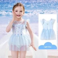ราคา Disney Disney ชุดว่ายน้ําเด็กเด็กผู้หญิงสไตล์ตะวันตกชุดเจ้าหญิง Elsa ชิ้นเดียวชุดว่ายน้ําน้ําพุร้อนชุดว่ายน้ําชายหาดว่ายน้ําว่ายน้ํามืออาชีพ (56907166871)