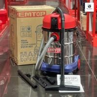 ราคา EMTOP เครื่องดูดฝุ่น 30L 1400W ดูดแห้ง-ดูดเปียก ดูดฝุ่น ที่ดูดฝุ่น ถังสแตนเลส รุ่น EVCR1401 (43567595952)
