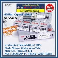 ราคา (ราคา/4หัว)แท้NGK หัวเทียนเข็ม Nissan,March,Almera, Slyphy,Juke,TIIDA X-TRAIL T31, TEANA J32 L33 HR,MR (6643)/2401-ED815 (22146759178)