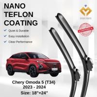 ราคา Chery Omoda 5 (T34) Premium Japan Tech ใบปัดน้ําฝนรถยนต์ 18+24 Type 04 ไร้ริ้ว ทนทาน ติดตั้งง่าย + (57256386899)