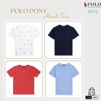 ราคา [New ของแท้ % พร้อมส่ง] Polo Ralph Lauren Boy Size เสื้อยืดคอกลม แขนสั้นปักมัาหลากสีทั้งตัว ผ้า Mesh (23839716378)