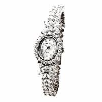 ราคา Royal Crown นาฬิกาข้อมือผู้หญิง ประดับเพชร cz อย่างดี รุ่น 2527-b17-sv (Silver) (1184112694)