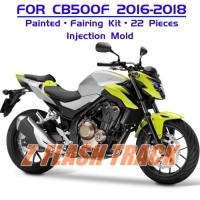 ราคา For Honda CB500F CB 500F CB500 F 500 2016 2017 2018 Bodywork Full Fairing Kit Injection Yellow Silv (57605025912)