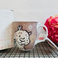 ราคา แก้วมัคเซรามิค NICI SNOW DRAMS ลายเสือดาวหิมะ ขนาดใหญ่ มือสอง จากญี่ปุ่น (24691555897)