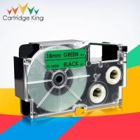 ราคา Label Tape 18mm XR-18GN Black on Green Strong Adhesive Compatible Tapes for Casio KL-G2 KL-120 KL-130 KL-200 KL-7000 (16449150922)